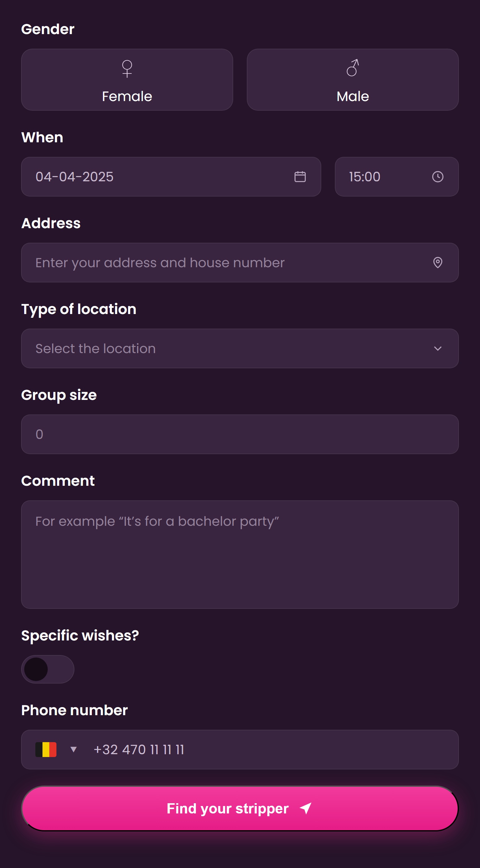 Step 1 of request